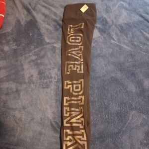 New xl Victoria secret tights army love pink